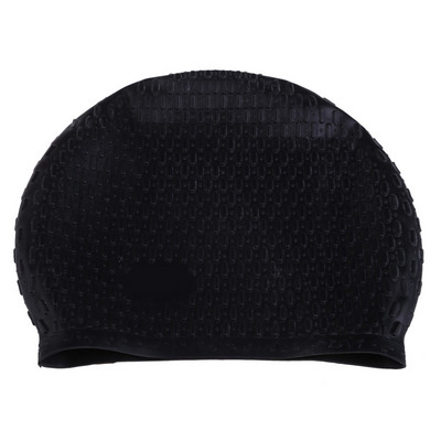 Силиконова шапка за плуване Водоустойчива лятна шапка за басейн Удобна еластична защита на ушите Дълга коса Калъф за шапка за гмуркане за жени Мъже