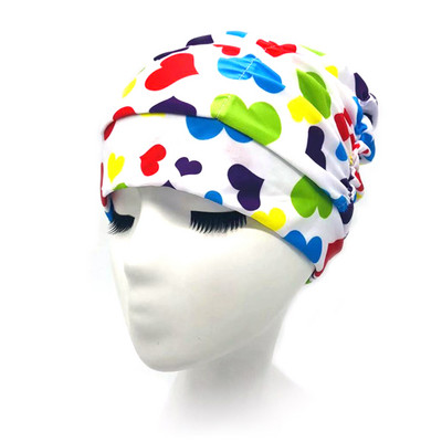 Unisex Beach Pehme Sukeldumine Vannitamine Pikad Juuksed Libisemiskindlad Stretch Sport Ujumismüts Kõrge elastsus Nailon Turban Täiskasvanute Trükitud