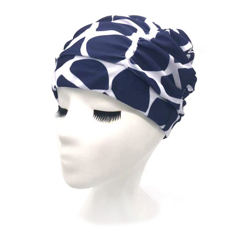 Uniszex strand puha búvárkodás fürdés hosszú haj, csúszásmentes, sztreccs sport úszósapka nagy rugalmasságú nylon turbán felnőtteknek nyomtatott