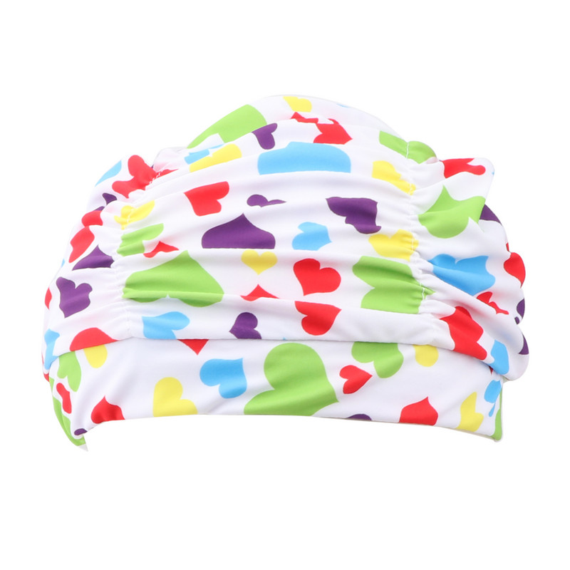 Uniszex strand puha búvárkodás fürdés hosszú haj, csúszásmentes, sztreccs sport úszósapka nagy rugalmasságú nylon turbán felnőtteknek nyomtatott
