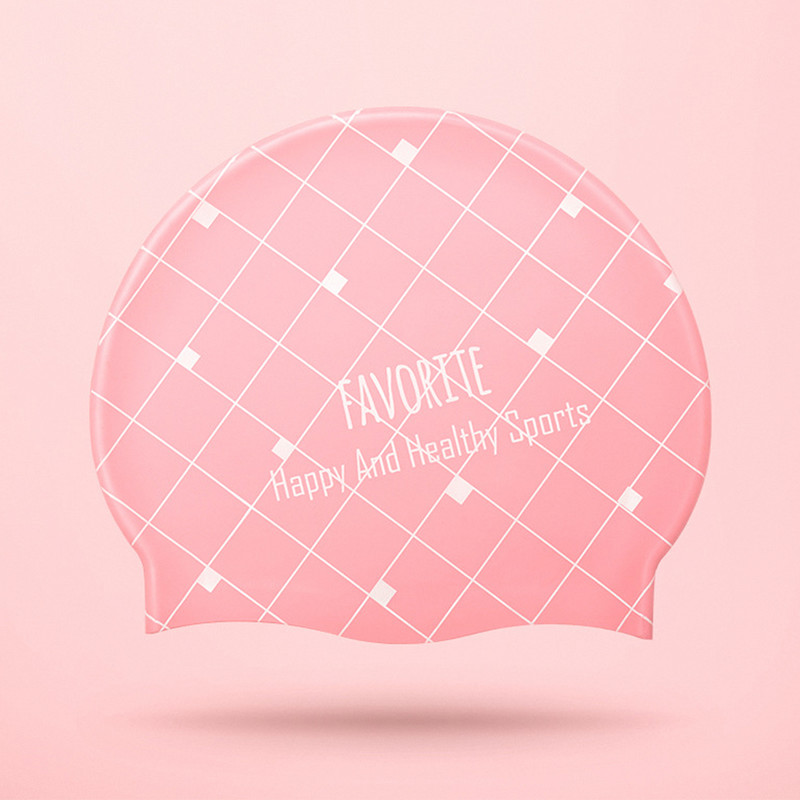 Szilikon úszósapka női fülvédő hosszú haj vízálló felnőtt úszósapka termálfürdő színes úszómedence sapka YS-BUY