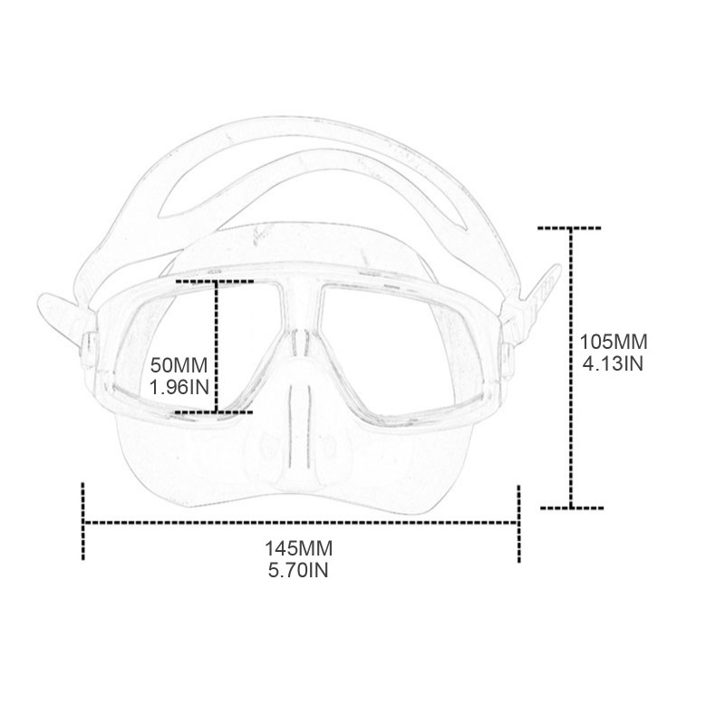 Nardymo kaukė, apsauganti nuo nutekėjimo ir nardymo su vamzdeliu