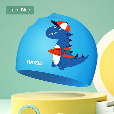 Șapcă de înot pentru fată drăguță pentru copii, șapcă de înot din silicon elastic, impermeabilă, pentru piscină, șepci de baie gorro natacion, pălărie de scufundări pentru copii