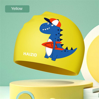 Șapcă de înot pentru fată drăguță pentru copii, șapcă de înot din silicon elastic, impermeabilă, pentru piscină, șepci de baie gorro natacion, pălărie de scufundări pentru copii