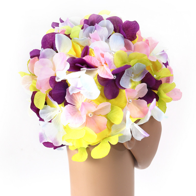 Șepci de baie pentru fete, cu flori, pălărie de înot, accesorii cu perle, șapcă de înot pentru femei, șapcă de baie pentru femei, șapcă de înot pentru adulți, șapcă de baie pentru femei
