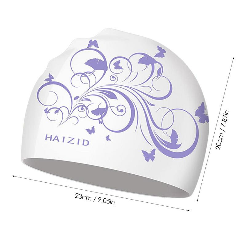 Swim S For Women Úszás Vastag úszás hosszú hajhoz Nyomtatott kivitel Magas rugalmasságú vastag úszás hosszú hajhoz Rövid haj