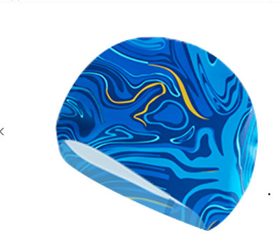 Nyomtatott úszósapka textil fejfedő gyermekkényelmes fülvédők, fiúk és lányok meleg tavaszi sportfelszerelések gyerekeknek