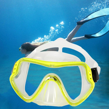 Μάσκα κατάδυσης Εργαλείο κολύμβησης με αναπνευστήρα για ενήλικες Μάσκα κατάδυσης Γυαλιά κατάδυσης Φούστα σιλικόνης σκληρυμένο γυαλί Μάσκα ελεύθερης κατάδυσης για άνδρες γυναίκες G99D