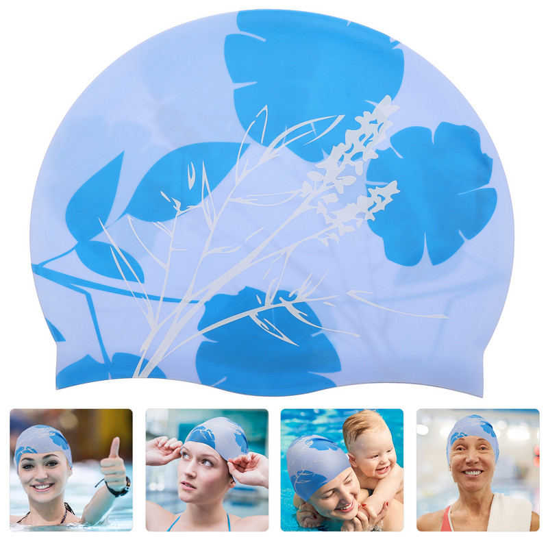 Úszósapka Úszósapkák Szilikon Haj Női Vízálló Fürdés Férfi Gyerek Női Kalapok