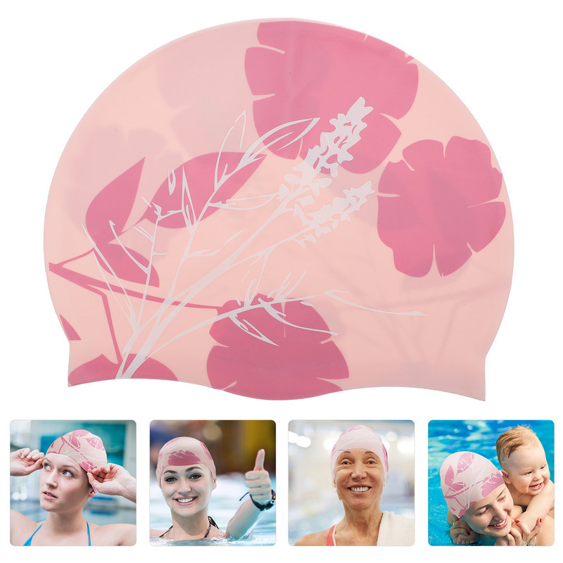 Úszósapka Úszósapkák Szilikon Haj Női Vízálló Fürdés Férfi Gyerek Női Kalapok