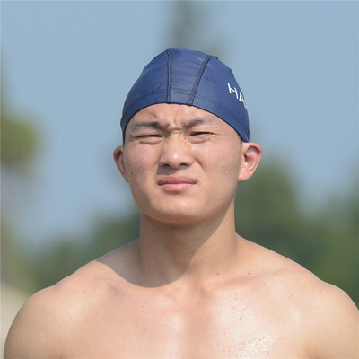 Nouă șapcă de înot impermeabilă, la modă, de ultimă generație, pentru bărbați, de culoare uni, pentru vacanță la malul mării