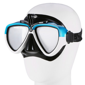 Маска за гмуркане с шнорхел Lixada Противозамъгляваща се маска за очила за гмуркане с шнорхел, очила за плуване, очила с монтиране на камерата, тръба за гмуркане с шнорхел