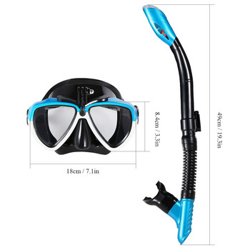 Lixada Snorkeling Tube Μάσκα κατά της ομίχλης Γυαλιά κολύμβησης με αναπνευστήρα Μάσκα κατάδυσης Γυαλιά κολύμβησης Γυαλιά κολύμβησης με κάμερα Σωλήνας κολύμβησης