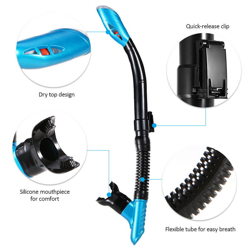 Lixada snorgeldamistorumask uduvastane snorgeldamisprillide mask sukeldumisprillid, kaamerakinnitusega snorgeldamistoru