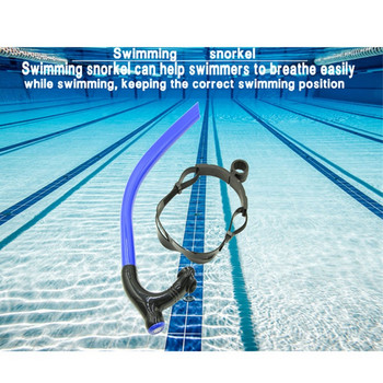 Κολύμβηση με αναπνευστήρα, προπόνηση κατάδυσης, άνετο επιστόμιο σιλικόνης στο κέντρο, εύκολο στην αναπνοή για πισίνα και ανοιχτά νερά