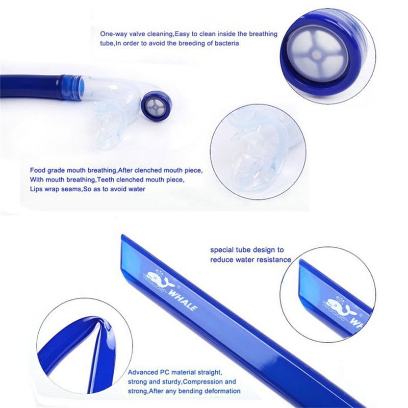 Ūdens sporta treniņi iesācējiem Snorkelēšanas caurule snorkelēšanas aprīkojums Peldēšana Niršana Elpošanas caurule niršanas piederumi