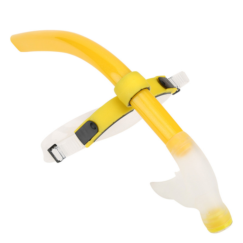 Silikoonist täiskuiv eesmine snorgeltoru fikseeritud klapiga veealune hingamistoru ujumispraktikaks sukeldumiseks