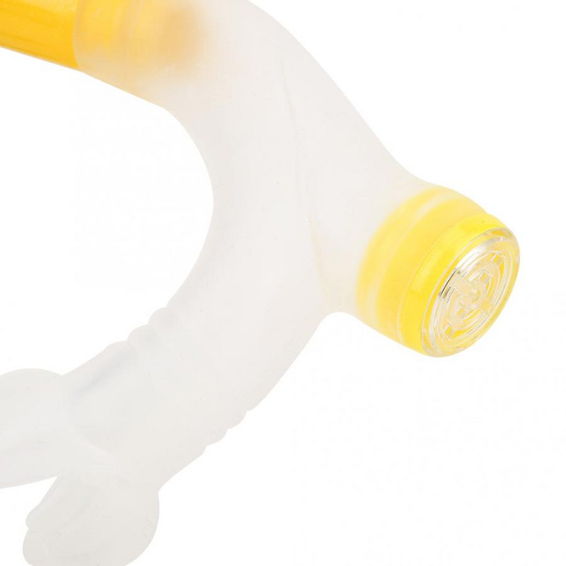 Silikoonist täiskuiv eesmine snorgeltoru fikseeritud klapiga veealune hingamistoru ujumispraktikaks sukeldumiseks