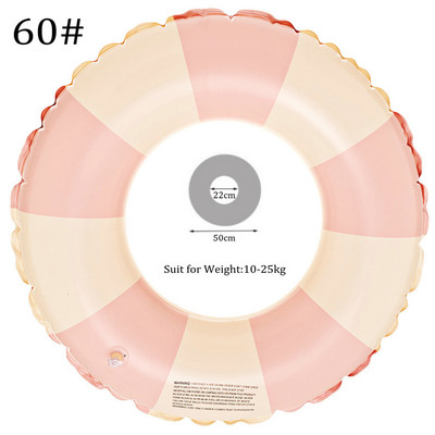 Täispuhutavad ujumistorud, paksendatud suvise triibuga basseini ujukid, torud väljas rand, laste ujumisrõngas, pidu veespordi mänguasjad