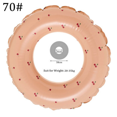 Täispuhutavad ujumistorud, paksendatud suvise triibuga basseini ujukid, torud väljas rand, laste ujumisrõngas, pidu veespordi mänguasjad