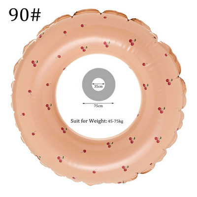 Täispuhutavad ujumistorud, paksendatud suvise triibuga basseini ujukid, torud väljas rand, laste ujumisrõngas, pidu veespordi mänguasjad