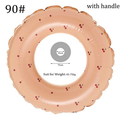 Täispuhutavad ujumistorud, paksendatud suvise triibuga basseini ujukid, torud väljas rand, laste ujumisrõngas, pidu veespordi mänguasjad