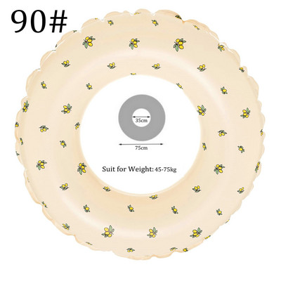 Täispuhutavad ujumistorud, paksendatud suvise triibuga basseini ujukid, torud väljas rand, laste ujumisrõngas, pidu veespordi mänguasjad