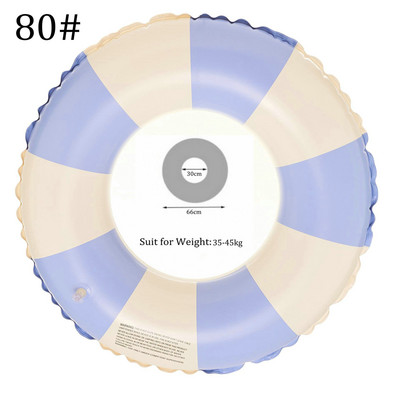 Täispuhutavad ujumistorud, paksendatud suvise triibuga basseini ujukid, torud väljas rand, laste ujumisrõngas, pidu veespordi mänguasjad