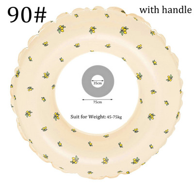 Täispuhutavad ujumistorud, paksendatud suvise triibuga basseini ujukid, torud väljas rand, laste ujumisrõngas, pidu veespordi mänguasjad