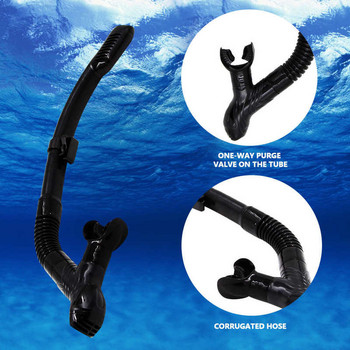 Κατάδυση Dry Snorkel Υποβρύχια θαλάσσια σπορ Κολύμβηση σιλικόνης Κατάδυση Ελεύθερη κατάδυση Κολύμβηση με αναπνευστήρα Σωλήνας αναπνοής ξηρού αέρα