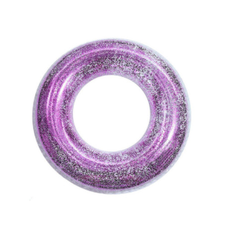 Permatomas blizgantis baseino pėdutės plaukimo žiedas suaugusiems vaikams pripučiamas baseino vamzdis milžiniškas plūduras berniukams mergaitėms vandens pramogoms žaislas plaukimo ratai