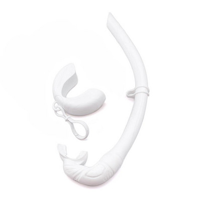 Silikoonist snorkeltoru koos hoiuümbrisega Professionaalne kaasaskantav kokkupandav kokkurullitav märgsukeldumissnorkeltoru allalaadimine