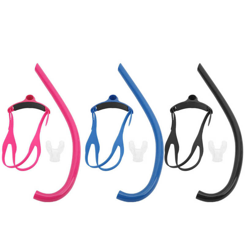 Шнорхел за гмуркане за плуване Шнорхел за плуване, монтиран отпред със силиконов мундщук Обучение за плуване Дихателна екипировка