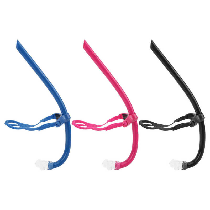 Шнорхел за гмуркане за плуване Шнорхел за плуване, монтиран отпред със силиконов мундщук Обучение за плуване Дихателна екипировка
