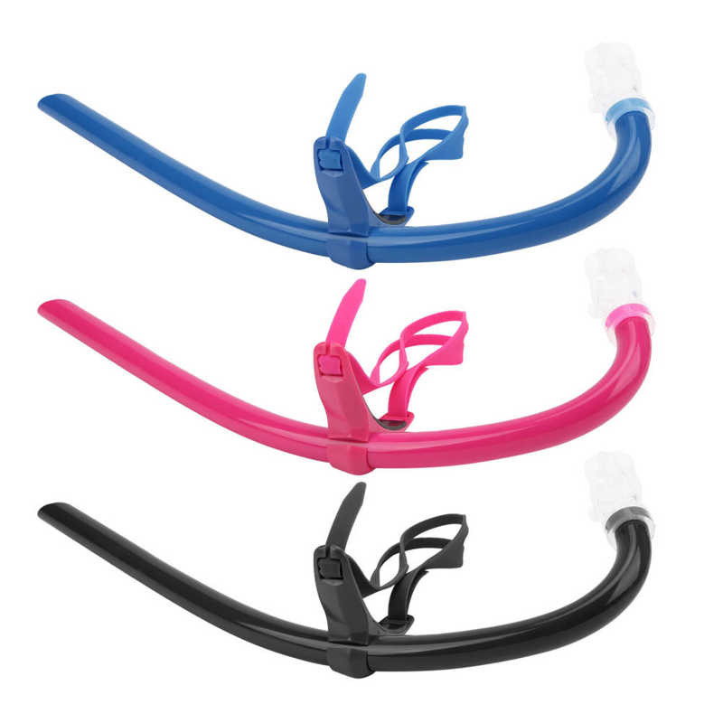 Шнорхел за гмуркане за плуване Шнорхел за плуване, монтиран отпред със силиконов мундщук Обучение за плуване Дихателна екипировка
