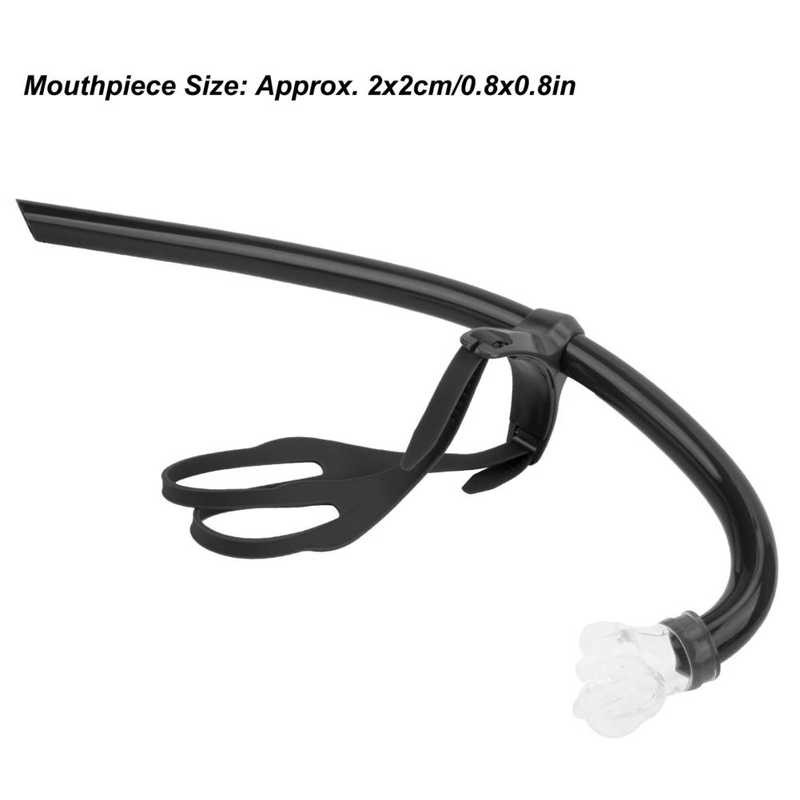 Шнорхел за гмуркане за плуване Шнорхел за плуване, монтиран отпред със силиконов мундщук Обучение за плуване Дихателна екипировка