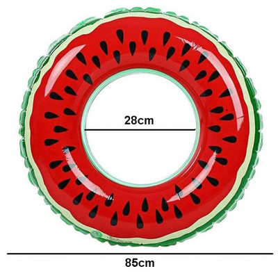 Arbūzų rašto plaukimo žiedas suaugusiems vaikams Pripučiamas čiužinys baseino vakarėlis plaukimo ratai Vasaros paplūdimio plūduriuojantis vandens sportas