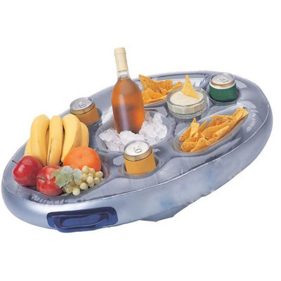 Swimming Pool Float Beer Table Cooler Table Bar Tray Inflatable Swimming Pool Mattress Water Food Drink Holder Accessories