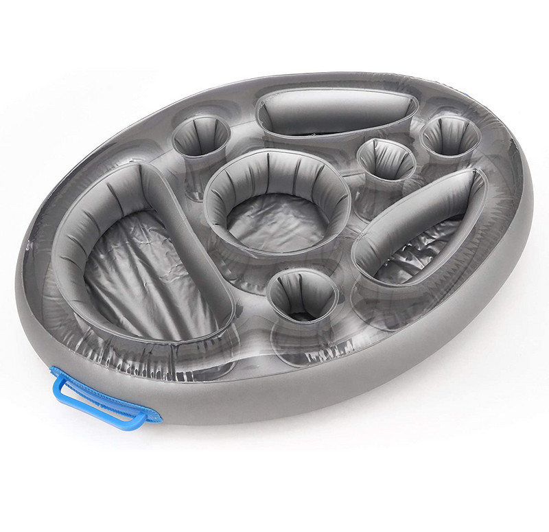 Ujumisbasseini ujuv õllelaud jahuti laud baarialus Täispuhutav basseini madrats Vesi toit Joogihoidja tarvikud