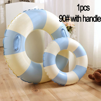 Tub gonflabil cu inel de înot îngroșat din PVC pentru copii plutitor pentru înot în aer liber, cerc, piscină, cadă, petrecere pe plajă, jucării pentru sporturi acvatice