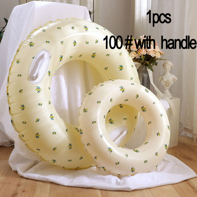 Tub gonflabil cu inel de înot îngroșat din PVC pentru copii plutitor pentru înot în aer liber, cerc, piscină, cadă, petrecere pe plajă, jucării pentru sporturi acvatice