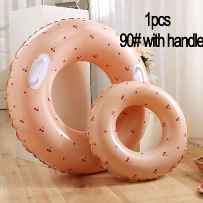 Tub gonflabil cu inel de înot îngroșat din PVC pentru copii plutitor pentru înot în aer liber, cerc, piscină, cadă, petrecere pe plajă, jucării pentru sporturi acvatice