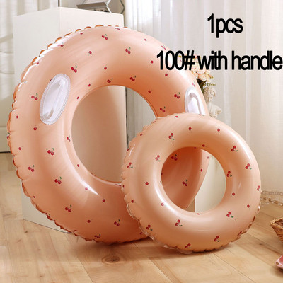 Tub gonflabil cu inel de înot îngroșat din PVC pentru copii plutitor pentru înot în aer liber, cerc, piscină, cadă, petrecere pe plajă, jucării pentru sporturi acvatice