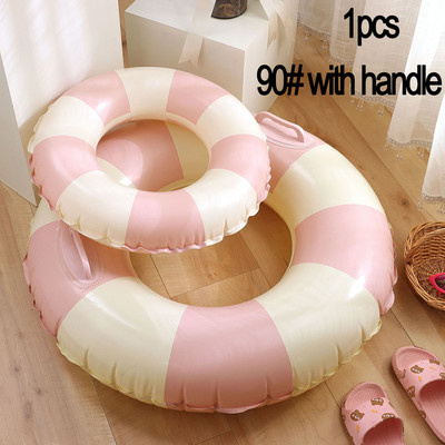 Tub gonflabil cu inel de înot îngroșat din PVC pentru copii plutitor pentru înot în aer liber, cerc, piscină, cadă, petrecere pe plajă, jucării pentru sporturi acvatice