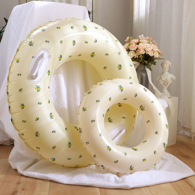 Tub gonflabil cu inel de înot îngroșat din PVC pentru copii plutitor pentru înot în aer liber, cerc, piscină, cadă, petrecere pe plajă, jucării pentru sporturi acvatice