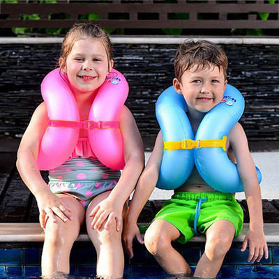 Inflatable Arm Bands Floating Swimming Jacket Vest Kids Swim Floats Tube Child Pool Wear Sleeves Tube Armlets Swim Life Vest