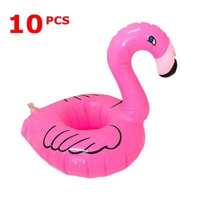 10/50 tükki Täispuhutavad Flamingo Ujumisrõngad Ujumisjoogihoidja Vann Lapsed Ujuvad Mänguasjad Peotarbed Basseinitarvikud Vannis