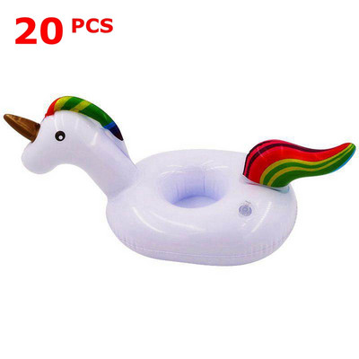10/50 tükki Täispuhutavad Flamingo Ujumisrõngad Ujumisjoogihoidja Vann Lapsed Ujuvad Mänguasjad Peotarbed Basseinitarvikud Vannis