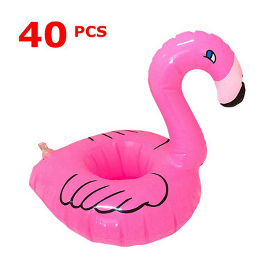 10/50 tükki Täispuhutavad Flamingo Ujumisrõngad Ujumisjoogihoidja Vann Lapsed Ujuvad Mänguasjad Peotarbed Basseinitarvikud Vannis