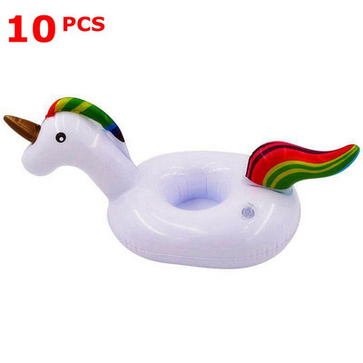 10/50 tükki Täispuhutavad Flamingo Ujumisrõngad Ujumisjoogihoidja Vann Lapsed Ujuvad Mänguasjad Peotarbed Basseinitarvikud Vannis